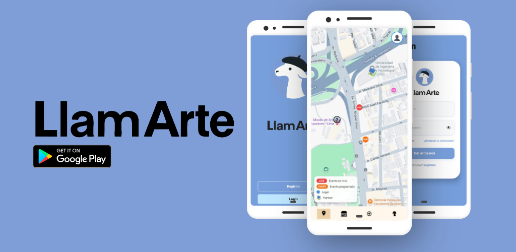 LlamArte app mockup